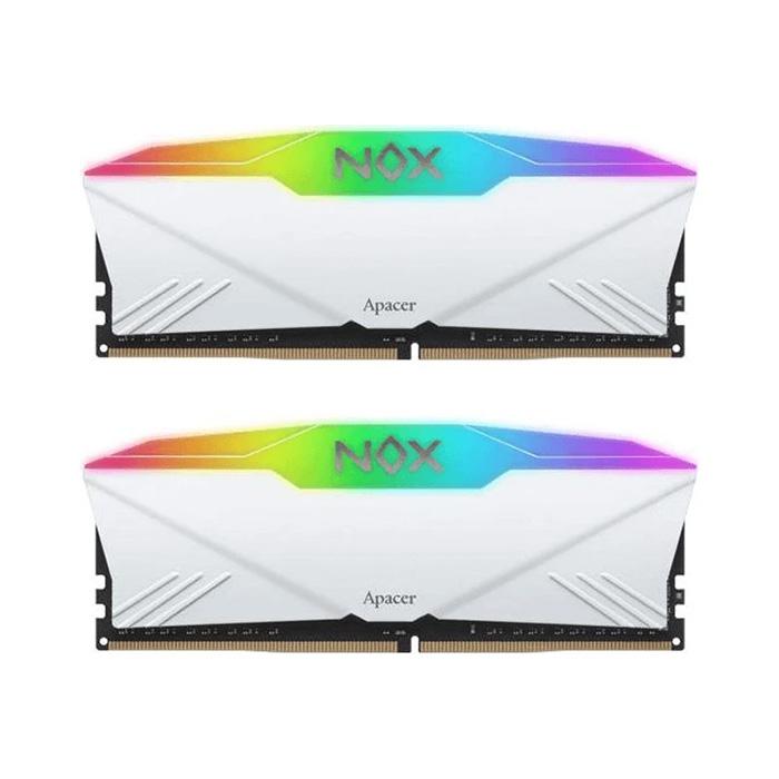 Gambar Apacer RAM NOX RGB AURA2 DDR4 DIMM 3600-18 2x16GB (32GB) 1.35V OC - Putih dari outletPC.id Kota Medan Tokopedia