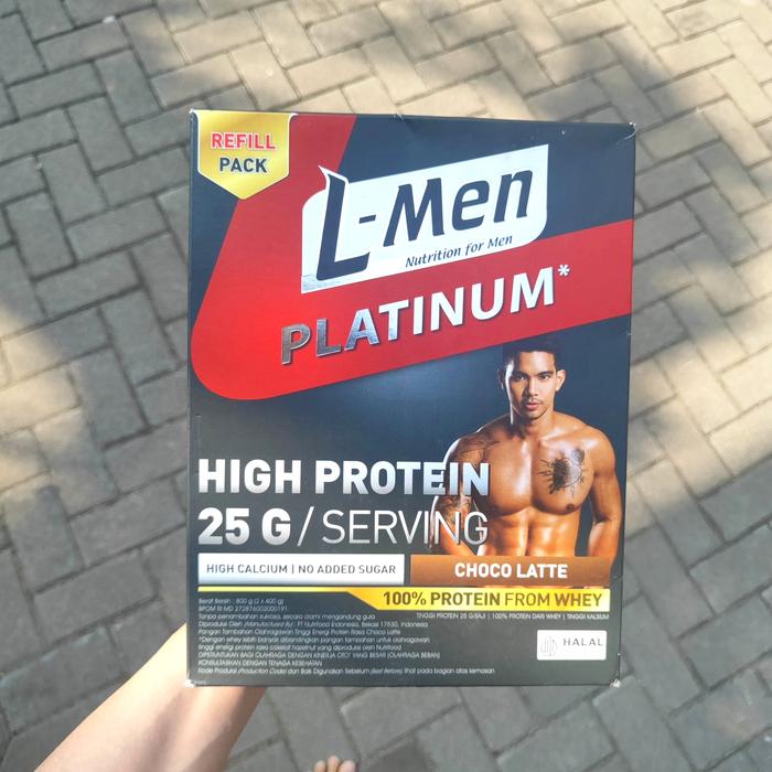 Gambar L-Men Lmen Platinum Whey Protein Choco Latte Refill 800gr / 1,7 lbs - 25g Whey Protein 800 gr - varian 2 dari blackmalta undefined Tokopedia