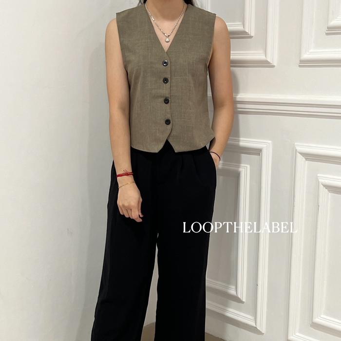 Jual MISU TOP ATASAN ROMPI VEST OUTER OUTERWEAR WANITA