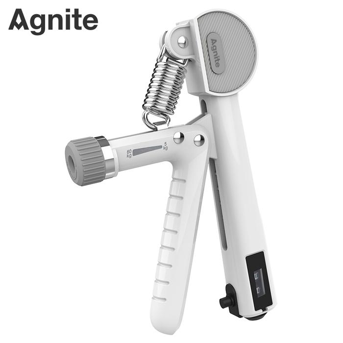 Gambar Agnite Handgrip / Hand Grip Fitness Portable / Alat Olahraga Tangan 5 - 60 kg Mekanik Counter ER023 - Putih dari Agnite Indonesia undefined Tokopedia