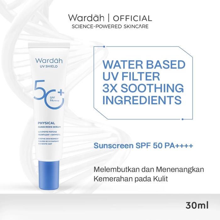 Gambar Wardah UV Shield Physical Sunscreen Serum SPF 50+ PA++++ 30 ml dari Wimala.Kosmetik undefined Tokopedia