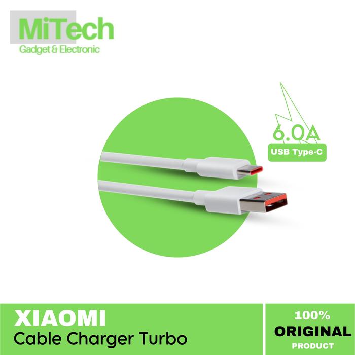 Promo Xiaomi kabel USB Type C Cable 120w 6A Mi 12 11 10 Fast