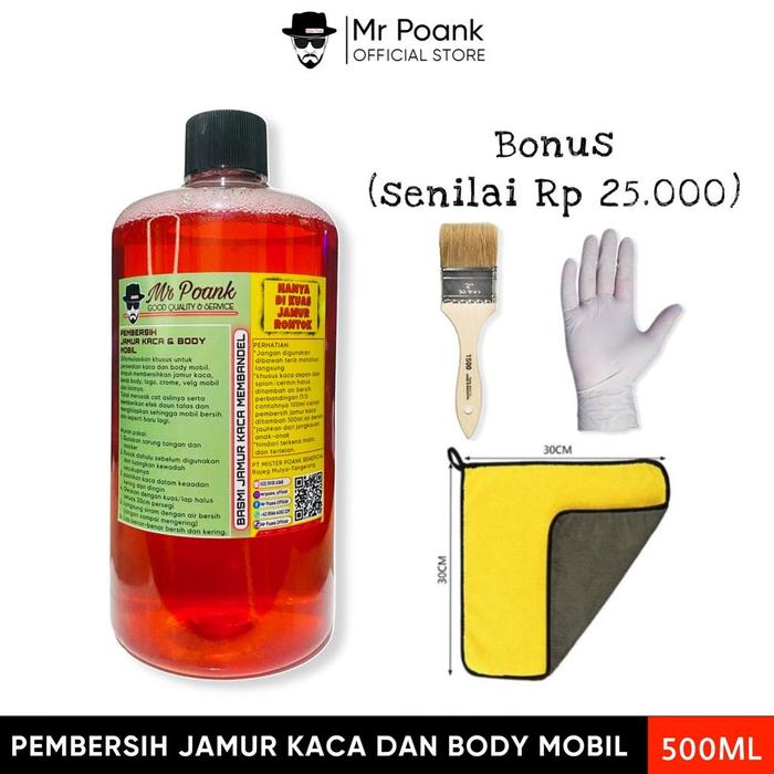 Gambar Terbaru AMPUH KHUSUS MOBIL JEPANG OBAT CAIRAN PEMBERSIH JAMUR DAN KERAK KACA HANYA DIKUAS AMPUH GARANSI UANG KEMBALI 100% By Hyper Hundred - 500ML+KUAS+LAP dari XIE ZHANK undefined Tokopedia