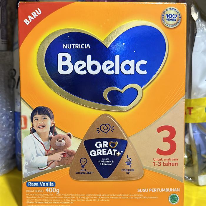 Gambar Bebelac 3 GroGreat+ Vanila Madu 400 gr Susu Pertumbuhan - Madu dari KingEvrain undefined Tokopedia