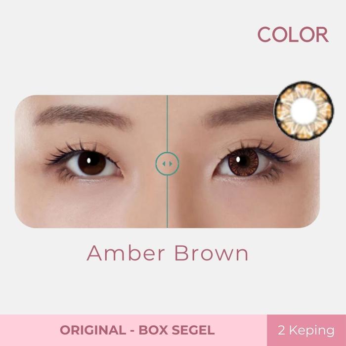 Gambar SOFTLENS WARNA BAUSCH AND LOMB COLOR LACELLE BY JEWEL ORIGINAL - AMBER BROWN, -450 dari Pinksoftlens undefined Tokopedia