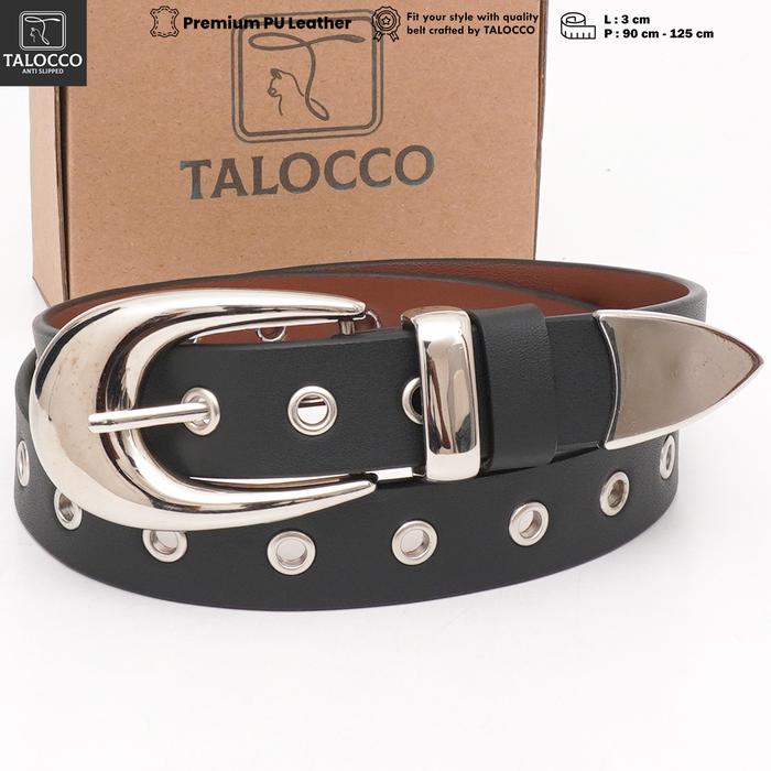 Gambar Ikat Pinggang Fashion Wanita Sabuk Kulit Pu cewek Lebar 3 cm - Hitam, 105 cm dari TALOCCO Kota Administrasi Jakarta Pusat Tokopedia