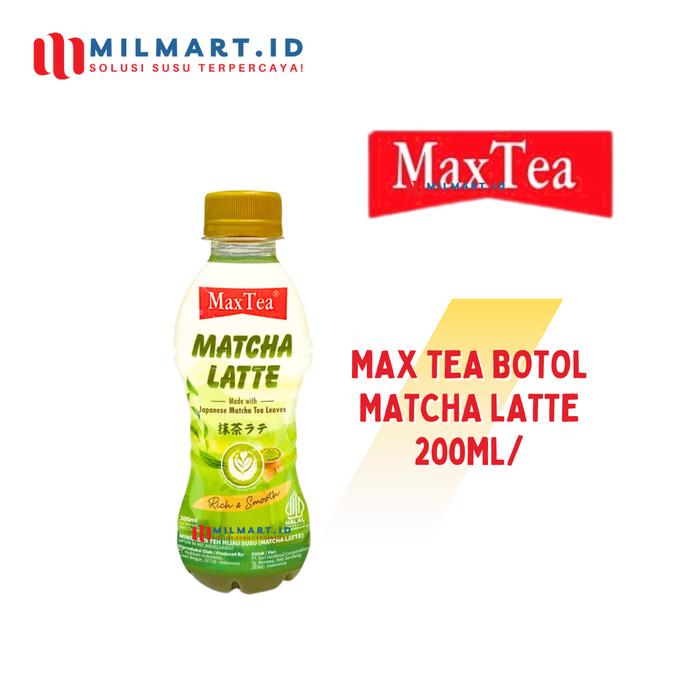 Gambar INDOCAFE MAXTEA MILK TEA 200ML BOTOL MAX TEA MATCHA LATTE MINUMAN SUSU - MATCHA L 200ML dari milmart.id undefined Tokopedia