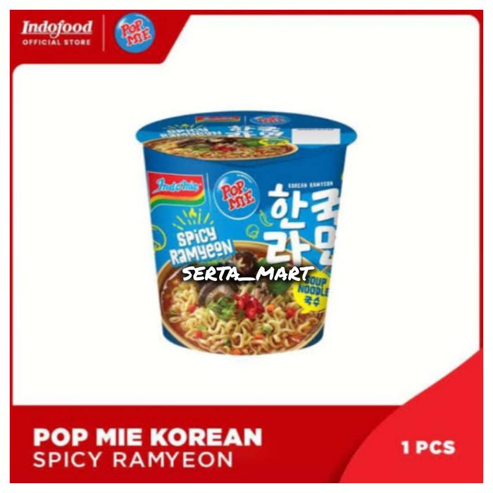 Gambar Popmie Korean Spicy Ramyeon 83gr - Pop Mie Fiery Chikin - Spicy Ramyeon dari sertamart undefined Tokopedia