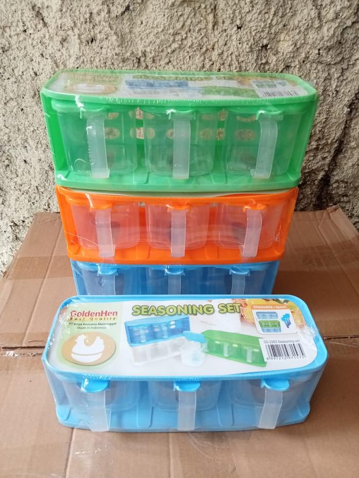 Gambar TEMPAT BUMBU GH WARNA SOFT / TEMPAT BUMBU ISI 3PC dari Ar-Riyadh Store undefined Tokopedia