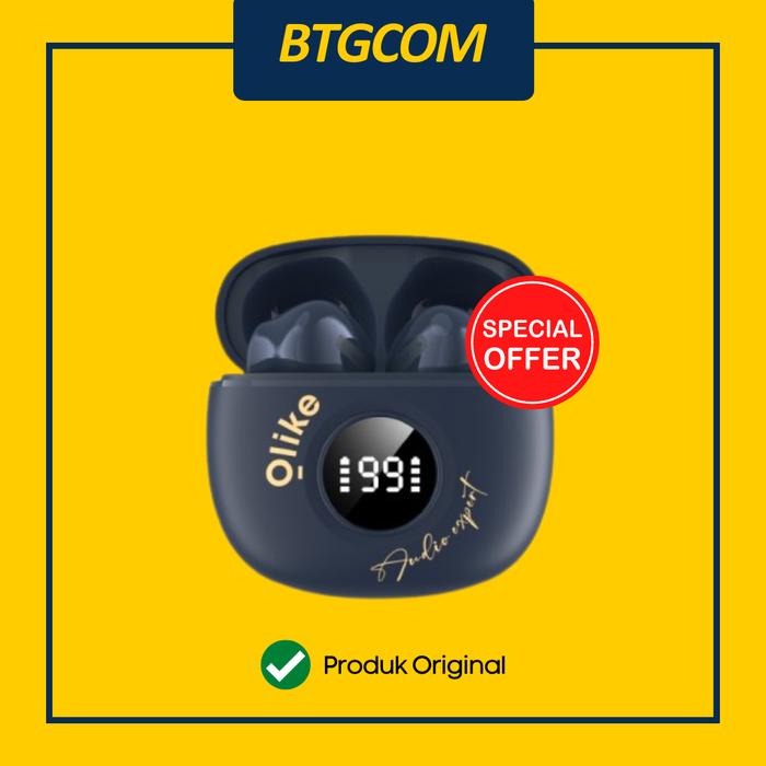 Gambar TWS OLIKE T121 BLUETOOTH 5.3 CLASSICAL WIRELESS EARPHONE 21H PLAYTIME WITH LED POWER DISPLAY - BLACK dari btgcom undefined Tokopedia