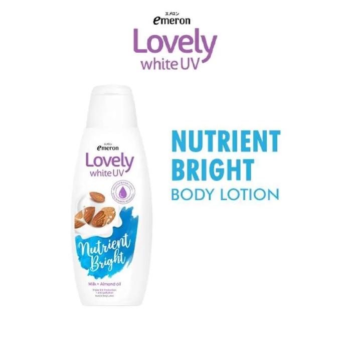 Gambar Emeron Hand Body Lotion Lovely White100ml 200ml 500ml Pump All variant - Nutrient Bright, 100ml dari Sunjaya Utama Mart undefined Tokopedia