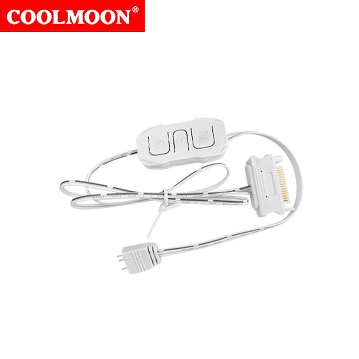 Gambar COOLMOON ARGB controller 5V 3 pin POWER SATA mini RGB controller AR-1 - AR1 PUTIH dari Daftar Harga Komputer undefined Tokopedia