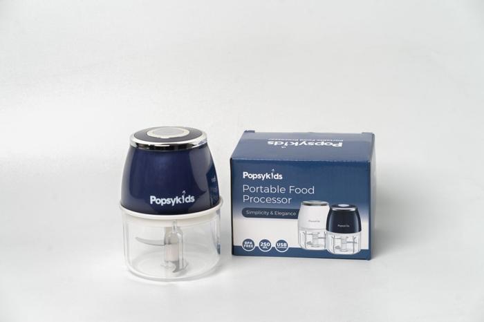 Gambar Makassar! Popsykids Portable Food Processor – Blender MPASI Mini Chopper Elektrik Penggiling Makanan Bayi - Biru dari Baby Quack undefined Tokopedia