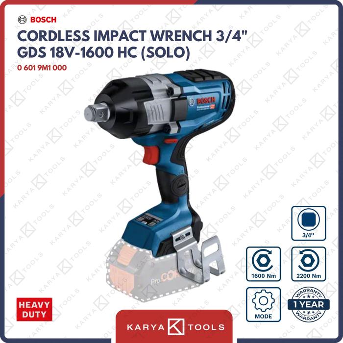 Ratna Asia Gdx 18v200 Bosch Gds 18v-1600 Hc Cordless Impact Driver
