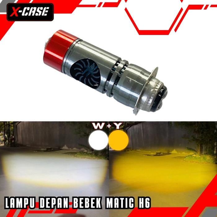 Gambar X-Case Lampu Depan Matic Bebek H6 Plus Kipas Headlamp Universal 4971 tembak buat motor - KUNING/PUTIH dari Xcase Indonesia Kota Administrasi Jakarta Barat Tokopedia