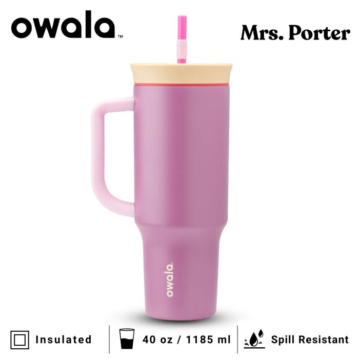 Gambar Owala 40oz (1185ml) Tumbler (Stainless Steel) - Smell The Roses dari Mrs. Porter undefined Tokopedia