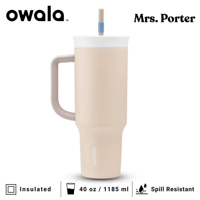 Gambar Owala 40oz (1185ml) Tumbler (Stainless Steel) - Dune Drifter dari Mrs. Porter undefined Tokopedia