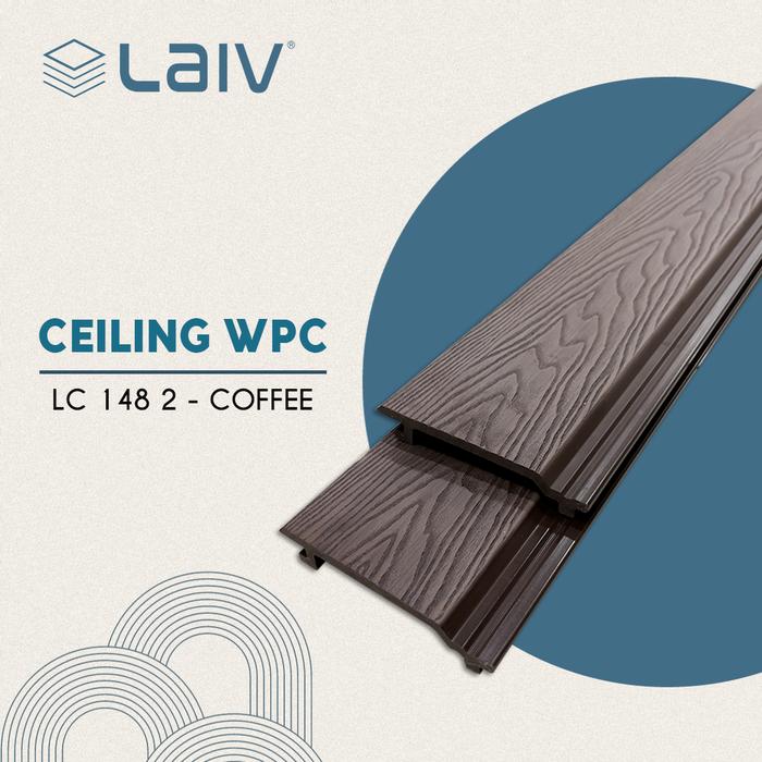 Gambar LAIV Ceiling WPC Plafon Dinding Wood Panel Outdoor Pagar Lantai Kayu Wall Cladding - LC148-2 dari HomeDecoID_NEW undefined Tokopedia