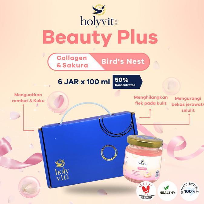 Gambar FF Minuman Sarang burung Walet 6 Botol HOLYVIT Collagen Sakura - Box dari Kalief Rasa Store undefined Tokopedia