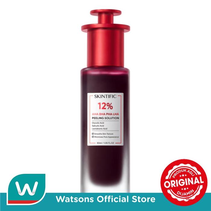 Gambar Skintific 12% AHA BHA PHA LHA Peeling Solution 30ml dari Watsons Indonesia Official Store undefined Tokopedia
