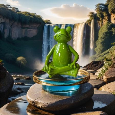 Gambar Patung Petapa Katak Meditasi Kermit the Frog Dekorasi dengan Sentuhan Zen di Rumah dan Taman Petapa dari IR-JKTStore undefined Tokopedia