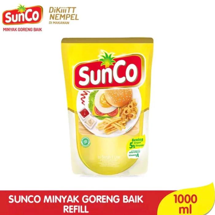 Gambar Minyak Goreng Sunco 1 Liter Pouch - SUNCO 1L dari FARASTORIES STORE undefined Tokopedia