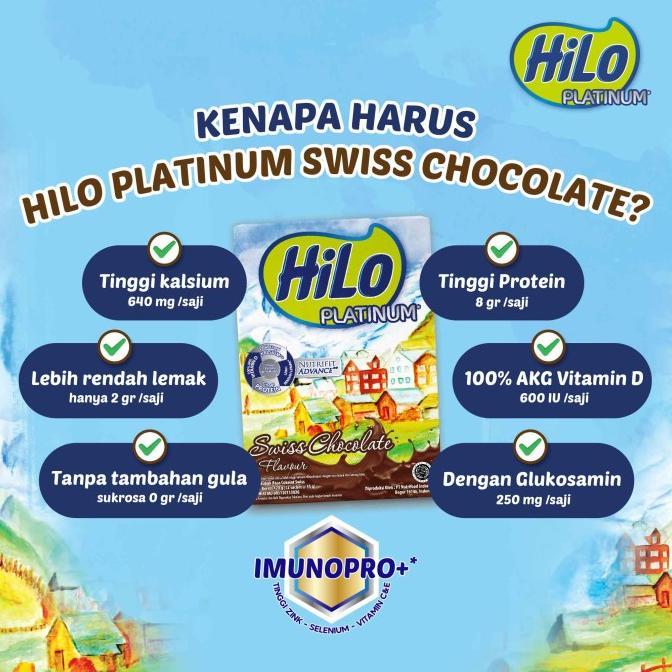 Gambar FF Twin Pack: HiLo Platinum Swiss Chocolate (12 Sch) dari Kalief Rasa Store undefined Tokopedia