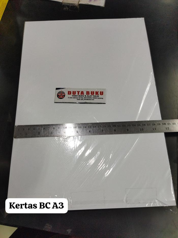 Gambar Kertas Karton BC / Cover Jilid / Kertas Gambar Ukuran A3 Putih Polos - Putih dari dutabukuatk undefined Tokopedia