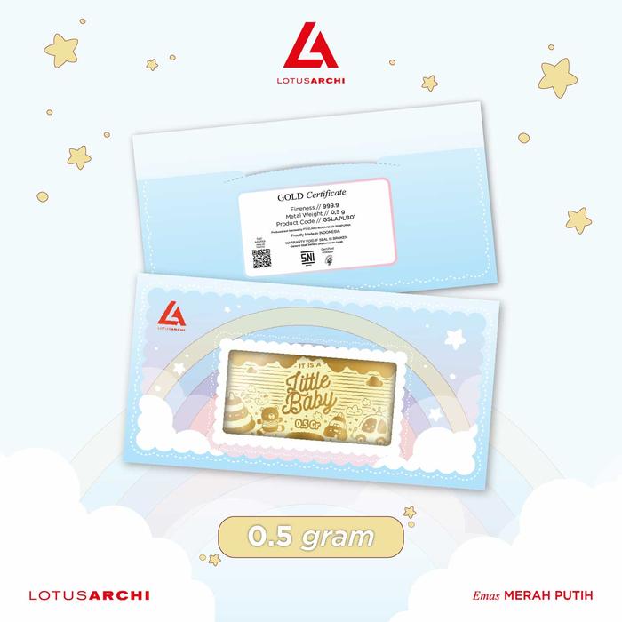 Gambar Lotus Archi Paper Gold Gift Series - 0.5 gr - GSLAPLB01-BORN dari Lotus Archi Gold undefined Tokopedia
