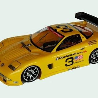 110 Rc Clear Lexan Body Corvette C5r 200mm Nitro Or Electric Colt