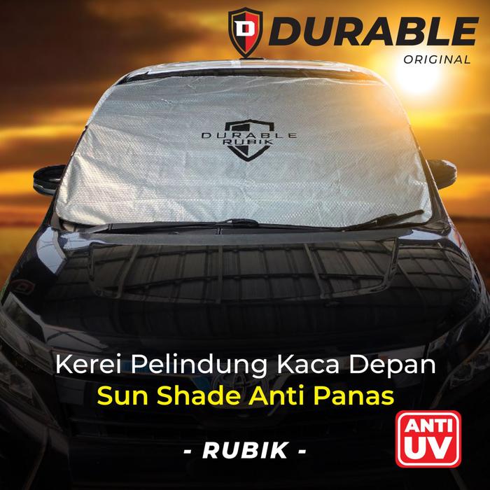 Gambar Sun Shade Krey Penutup Kaca Mobil Anti Panas Pelindung Kaca Depan Mobil Matahari DURABLE Rubik Guardian - Rubik, 200 x 126 cm dari Durable Indonesia undefined Tokopedia