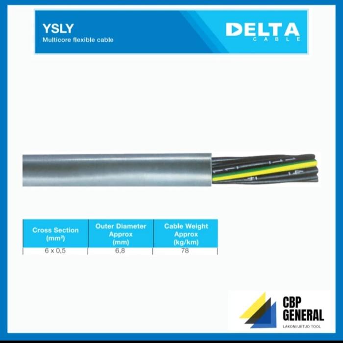 Gambar Kabel Control LIYCY-JZ 6 x 0.5 mm / Cable Control LIYCY-JZ 6x0.5 mm isi 50m (Merk: Delta) dari CBP General undefined Tokopedia