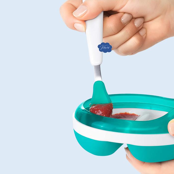 Gambar Oxo Tot Feeding Spoon Set - sendok bayi - sendok silicone - Teal dari kiddy.stuff undefined Tokopedia