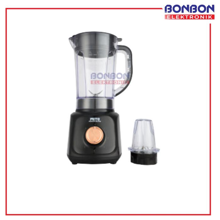 Gambar MITO Blender 1.8 Liter BL111 / BL-111 Pelindung Suhu, Low Watt 225W, 5 Kontrol Kecepatan dan Fungsi Pulse dan Dry Mill - Hitam dari Bonbon Elektronik_NEW undefined Tokopedia