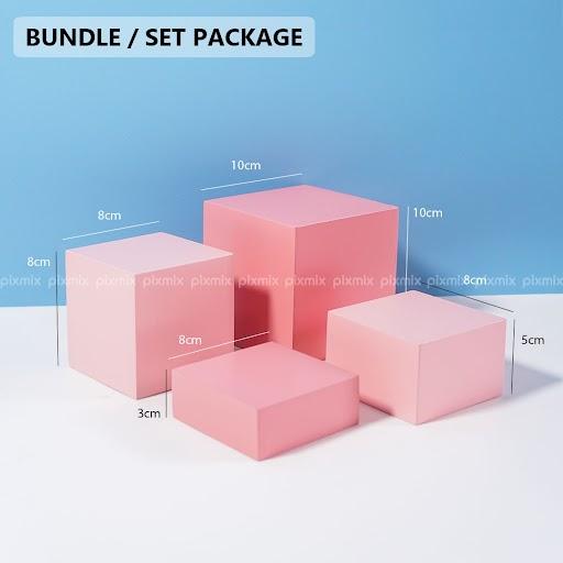 Gambar Properti Foto Produk Geometri Set Collection - Pixmix Gio - Kubus A - Kubus A Pink dari Pixmix id undefined Tokopedia