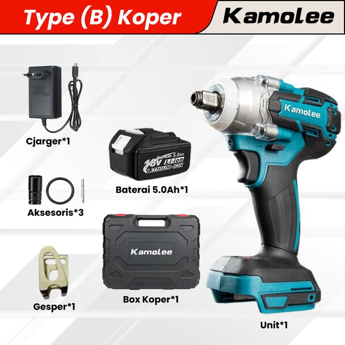 Kamolee DTW285/Cordless Electric Impact Wrench Kompatibel 520  TYPE-B(plastik)