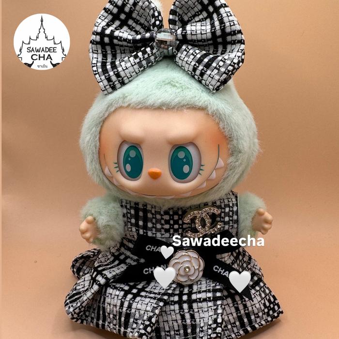Gambar Labubu Macaron - Dress Baju Labubu / costum labubu / dress labubu boneka - hitam 2 dari sawadeecha77 undefined Tokopedia