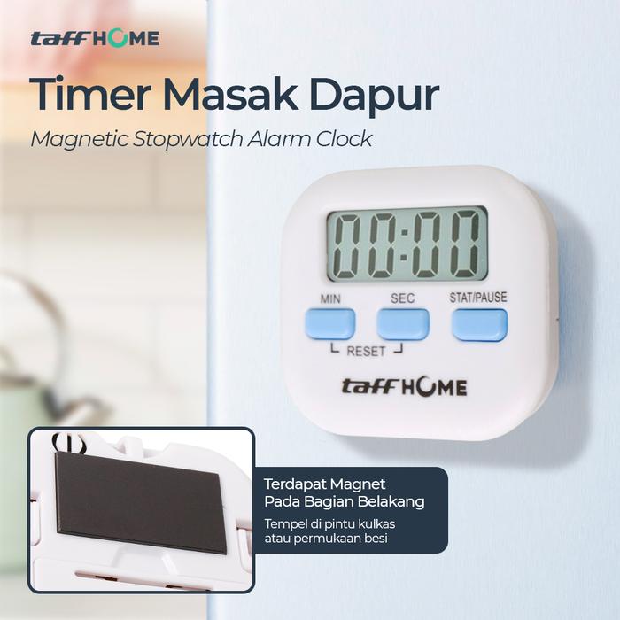 Gambar TaffHOME Timer Masak Dapur Magnetic Stopwatch Kitchen Timer - JS-113 dari MiAcc undefined Tokopedia