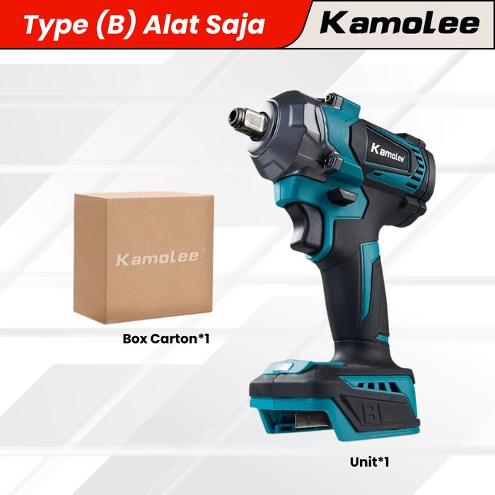 Gambar Kamolee DTW 500 Cordless Electric Bor Impact Wrench Torsi 1200N.m Cocok untuk Melepas dan Memasang Baut ban Mobil Kendaran Berat - Type B Only dari Greattools Shop undefined Tokopedia