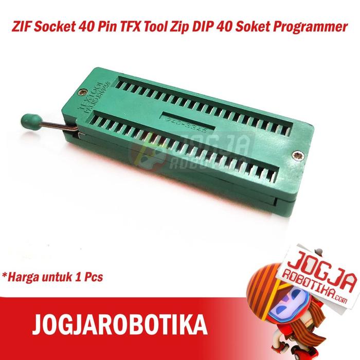 Gambar ZIF Socket Soket Programmer Textool 20P 28P 40P 20 28 40 Pin TFX Tool Programer - PILIH - ZIF SOKET 40P dari Jogjarobotika undefined Tokopedia