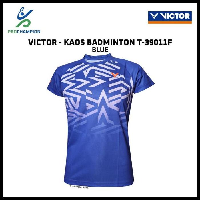 Gambar Kaos Jersey Badminton Victor T Shirt T 39011 T39011 F Blue Original Good Quality - M dari Pohon Rizki mart undefined Tokopedia
