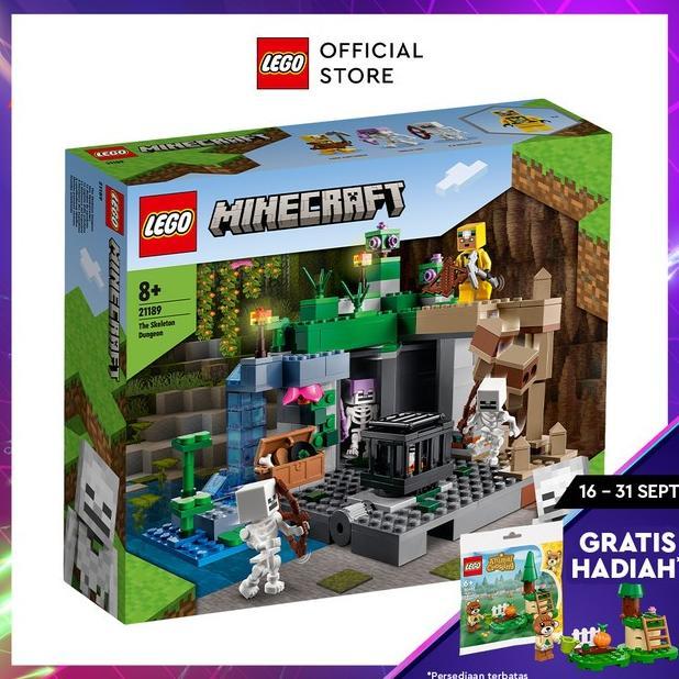 Gambar LEGO Minecraft 21189 The Skeleton Dungeon (364 Pieces) Termurah dari nihriizannah undefined Tokopedia
