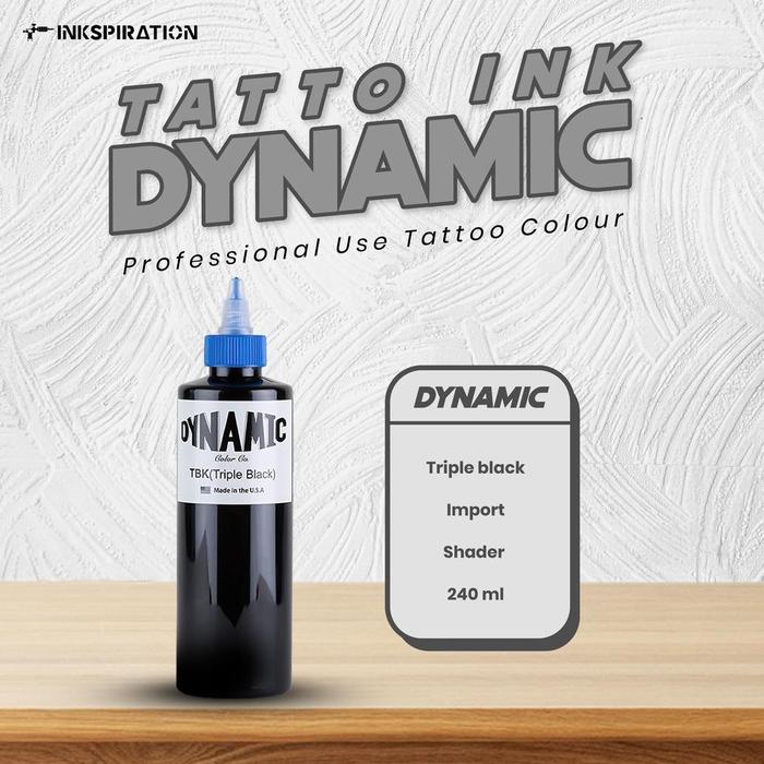 Gambar TINTA TATTOO BLACK DYNAMIC TBK / BLK (TRIPLE BLACK / BLACK) - TBK 8oz dari Pusat Store86 undefined Tokopedia