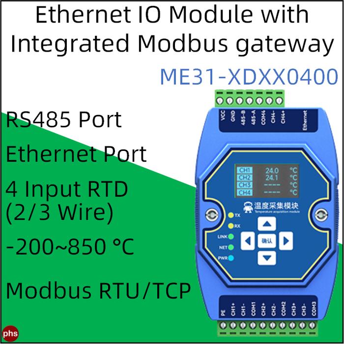 Jual Remote IO Modbus TCP Modbus RTU Gateway - 4 RTD Input - Kota Bogor ...