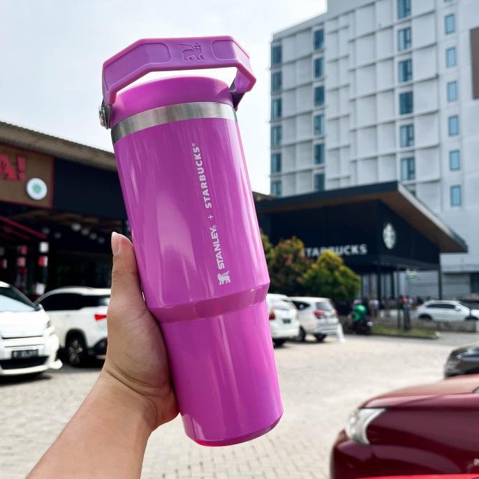 Gambar Tumbler Tumblr Venti Stainless STANLEY x STARBUCKS - Handle Purple dari lafansyah_shop undefined Tokopedia