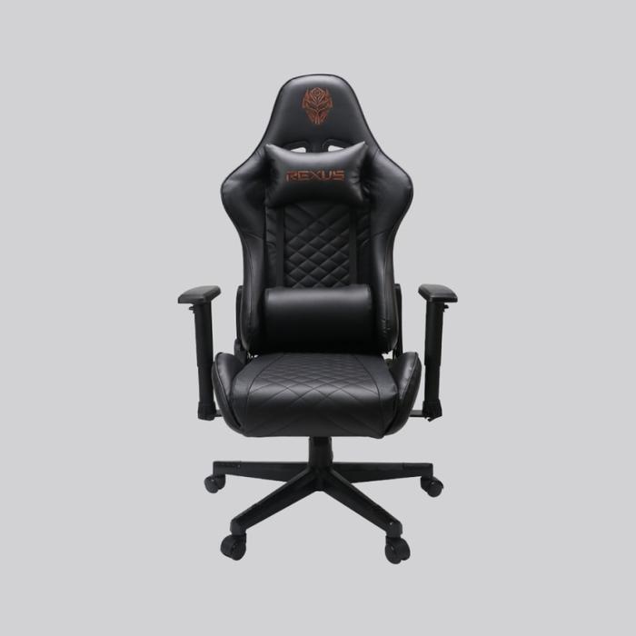 Gambar Rexus RGC100 / RGC-100 2D Gaming Chair - Hitam dari ONE Di Comp undefined Tokopedia