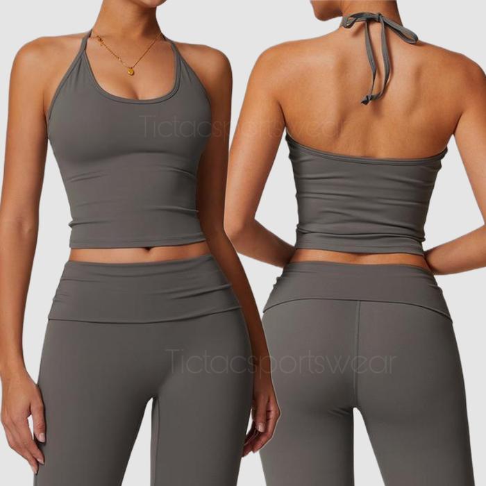 Gambar NARA SERIES TOP B SPORTS BRA YOGA GYM / BRA Sport Olahraga YOGA GYM WANITA - Grey, M dari TICTACSPORTSWEAR undefined Tokopedia