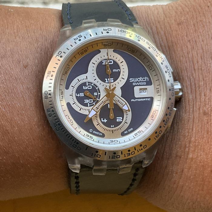 Chronograph Discount Swatch Watches Arloji Jam Tangan Swiss Swatch