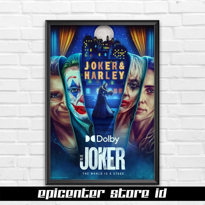Gambar Poster Joker Folie a Deux - Dolby + Frame - Hitam, 50x70 dari Epicenter Store ID undefined Tokopedia