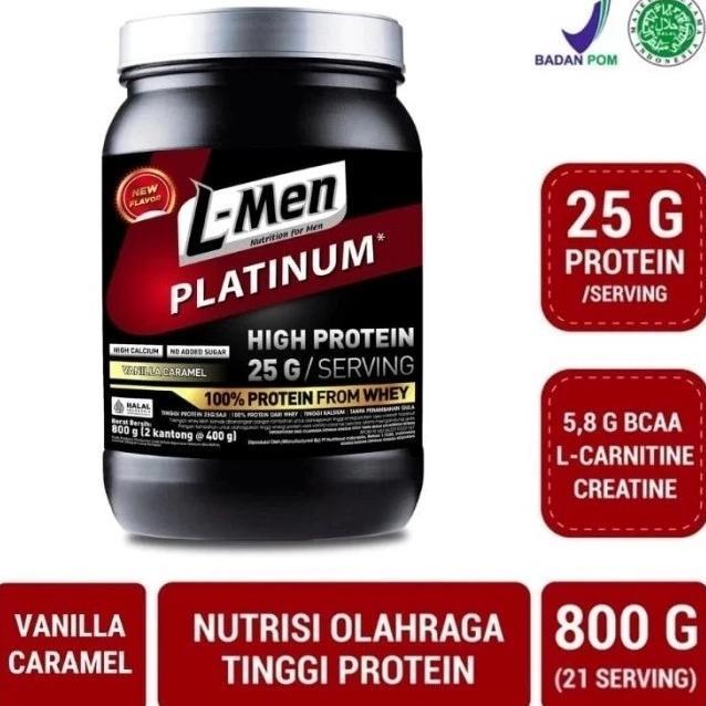 Gambar Ter gokil L-Men Platinum Choco Latte 800gr - Suplemen Fitnes Whey Protein LMen Terpercaya - Choco Latte, 800gr dari panah_storee36 undefined Tokopedia